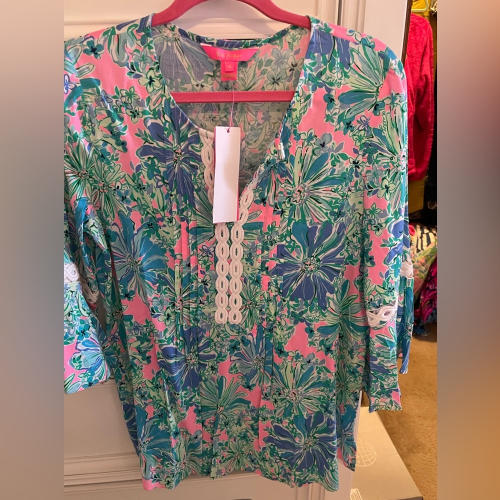 Lilly Pulitzer Soleil Pink Hollie Tunic